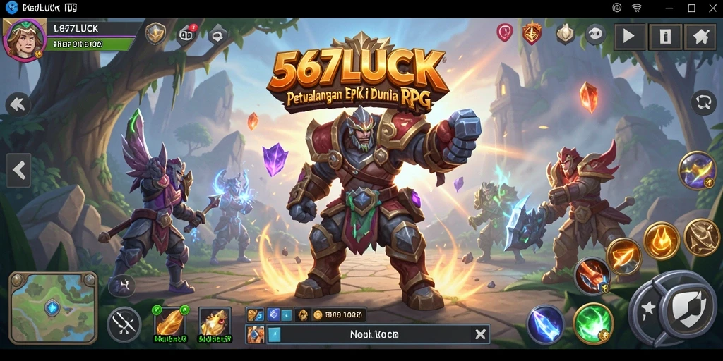 Screenshot gameplay 567LUCK menampilkan aksi dan petualangan yang mendebarkan.