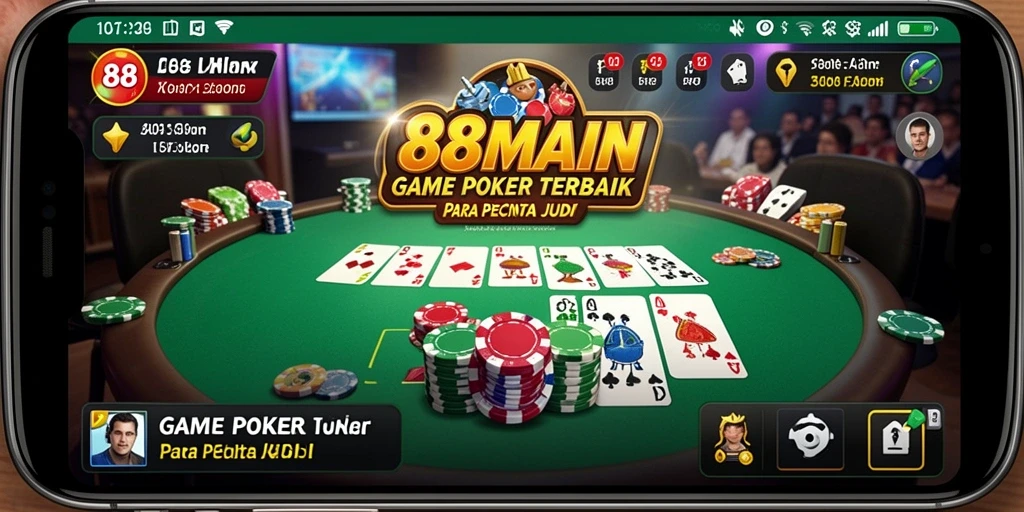 Tampilan permainan Poker yang menarik dari 88MAIN.