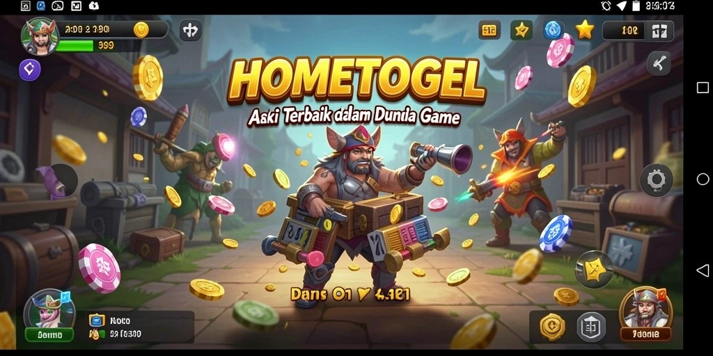 Screeshot gameplay HOMETOGEL menampilkan aksi seru dan grafis yang memukau.