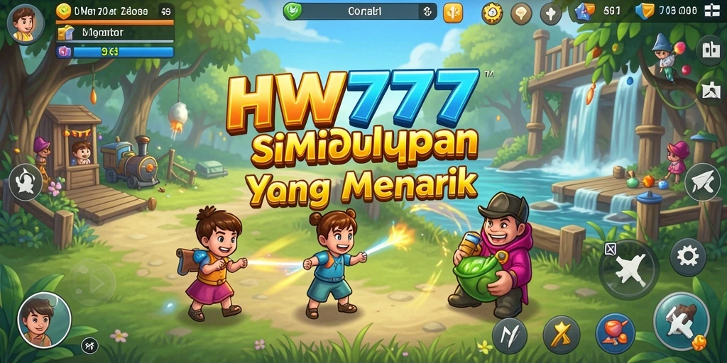 Tampilan gameplay HW777 yang menampilkan aktivitas simulasi yang seru.