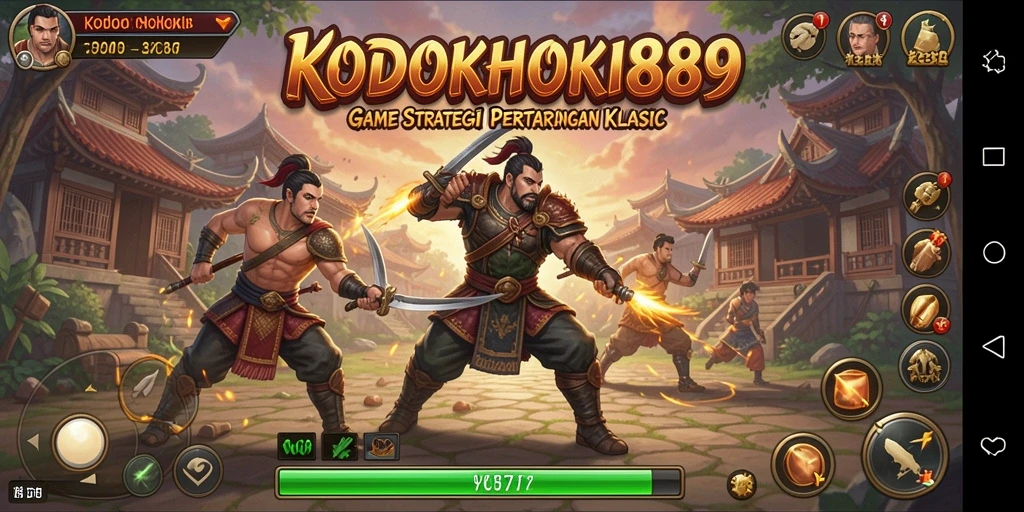 Tampilan gameplay KODOKHOKI889 yang mendebarkan dan strategis.
