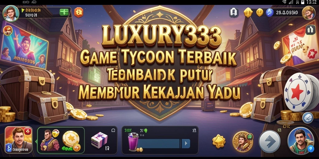 Tampilan gameplay LUXURY333 yang menampilkan strategi membangun bisnis.