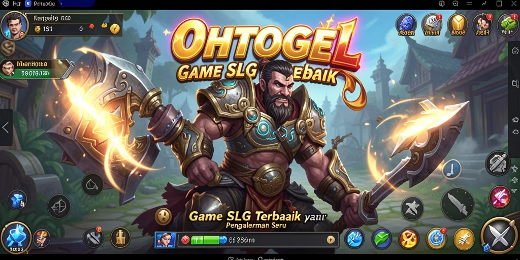 Screenshot gameplay OHTOGEL menampilkan pertempuran strategis yang seru.