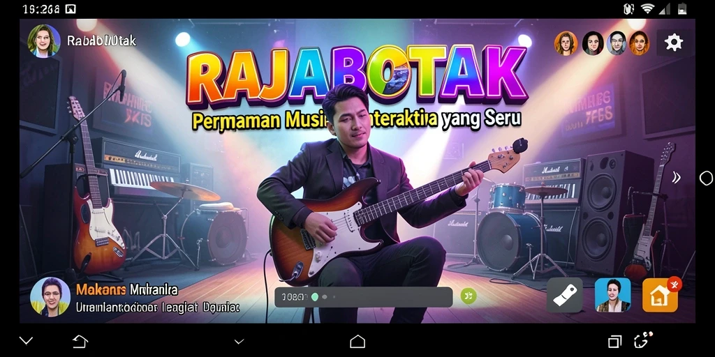 Tampilan gameplay RAJABOTAK yang penuh warna dan interaktif.